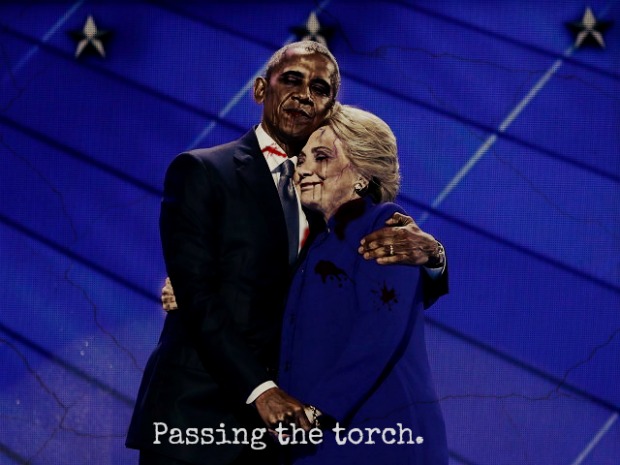Obama & Hillary Passing the torch